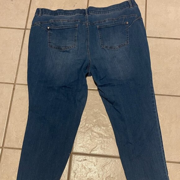 est. 1849 denim jeans size 20w rn37080 elastic waist - Picture 2 of 6